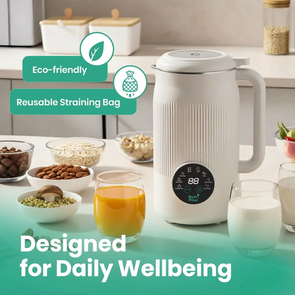 [Holiday Bundle] NutriPour - Your 8-in-1 Solution for Fresh Nut Milk & Juice